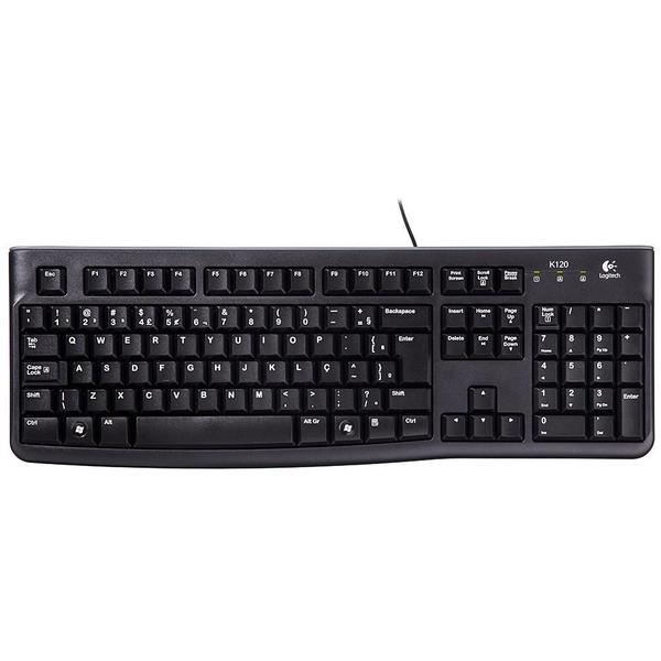 Imagem de Teclado Logitech K120 Conv Usb Pto