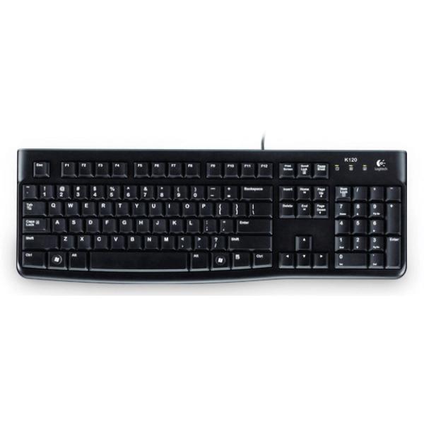 Imagem de Teclado Logitech K120 Resistente a Água ABNT 2 Preto