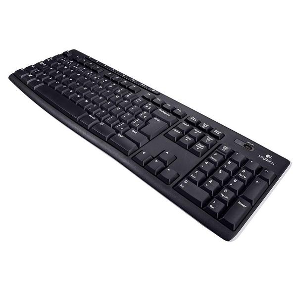 Imagem de Teclado logitech k270 s fio preto  padr o brasil 