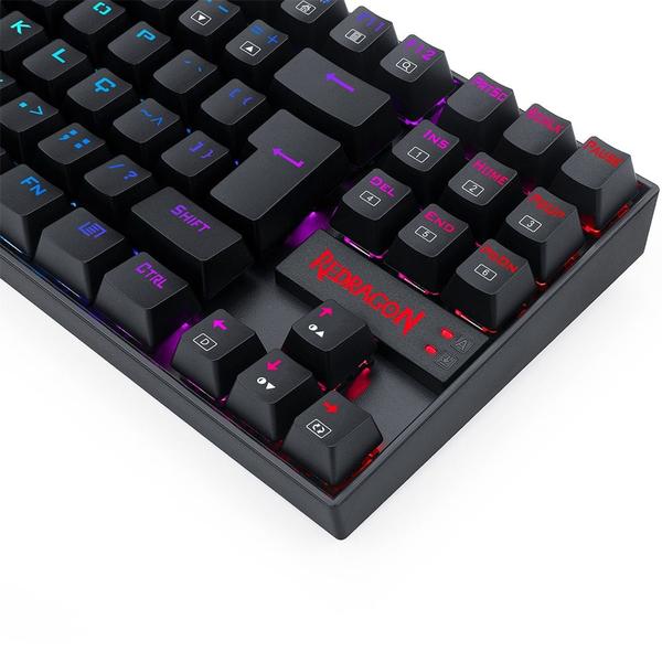 Imagem de Teclado Magnético Gamer Redragon Kumara Pro, Anti-Ghosting, RGB, Switch Brown, ABNT2, Preto - K552RGB-PRO (PT-BROWN)