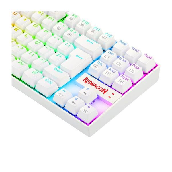 Imagem de Teclado magnetico gamer redragon kumara pro, rgb, switch marrom, branco - k552w-rgb-pro pt-brown