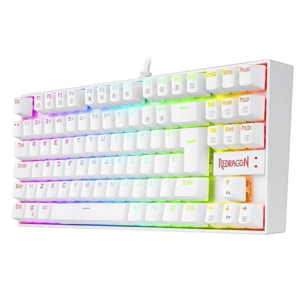 Imagem de Teclado Magnetico Kumara Pro K552W Rgb Switch Brown - Branco