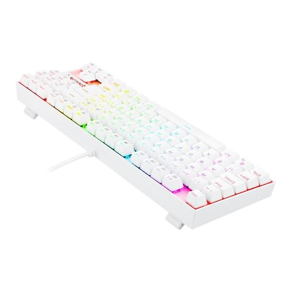 Imagem de Teclado magnetico usb gamer kumara pro rgb switch blue redragon k552w-rgb-pro branco