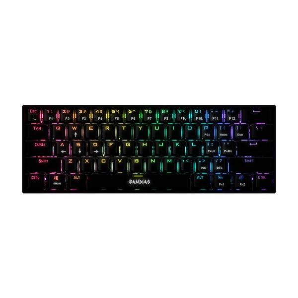 Imagem de Teclado Mecânico 60% Gamer Gamdias Hermes E3 RGB Switch RED