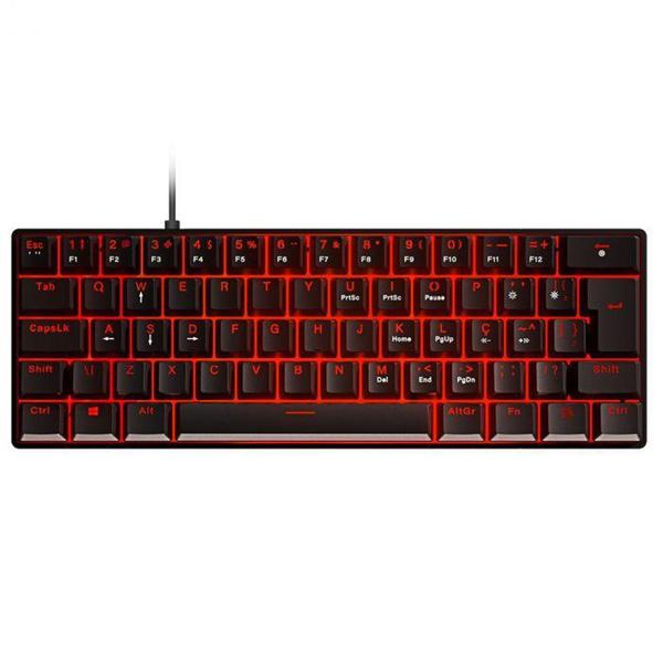 Imagem de Teclado Mecânico 60% ZOT Outemu Blue LED Teclas Removíveis - PCYES