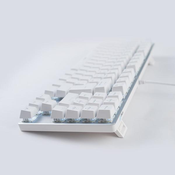 Imagem de Teclado Mecânico A+ Plus Tech Barak White, Led Branco, Swit