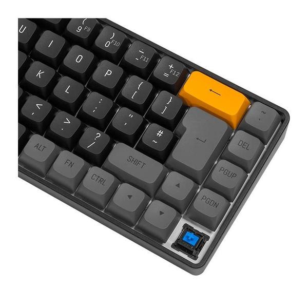 Imagem de Teclado Mecanico Aigo GD68 Brown Sugar, Wireless, Switch Azul, Preto e Cinza, GD68-BS-BL