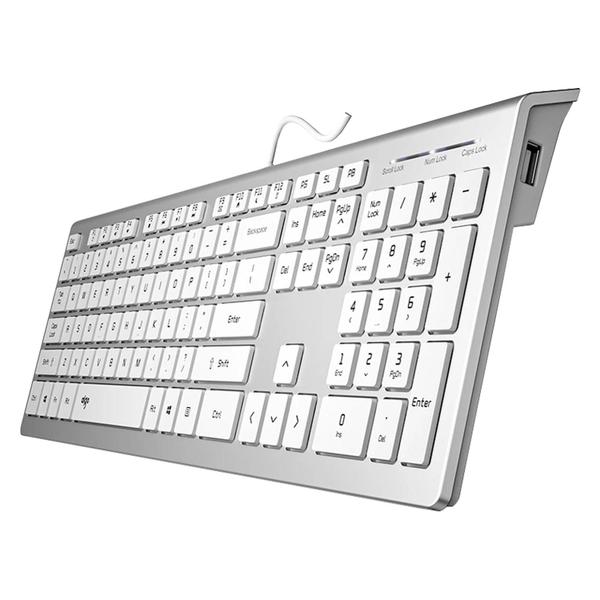 Imagem de Teclado Mecanico Aigo V700 / USB Extension - Prata