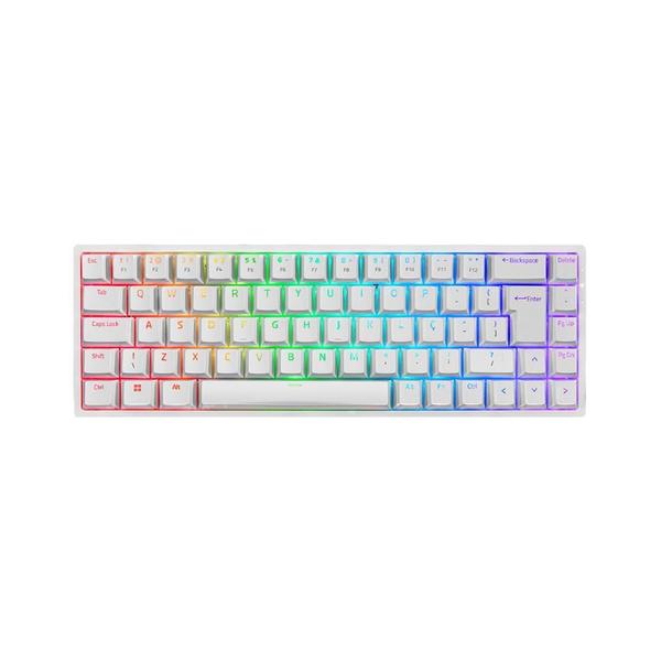 Imagem de Teclado Mecânico Akko 3068B Plus Branco Switch Blue Abnt2