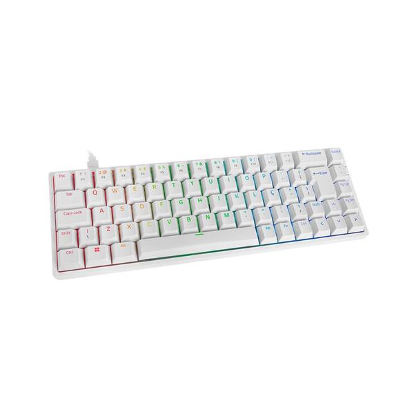 Imagem de Teclado Mecânico Akko 3068S Branco Switch Akko Blue ABNT2