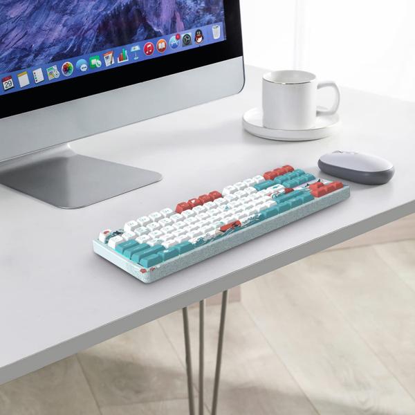 Imagem de Teclado mecânico COSTOM XVX M87 TKL Wireless Gateron Red