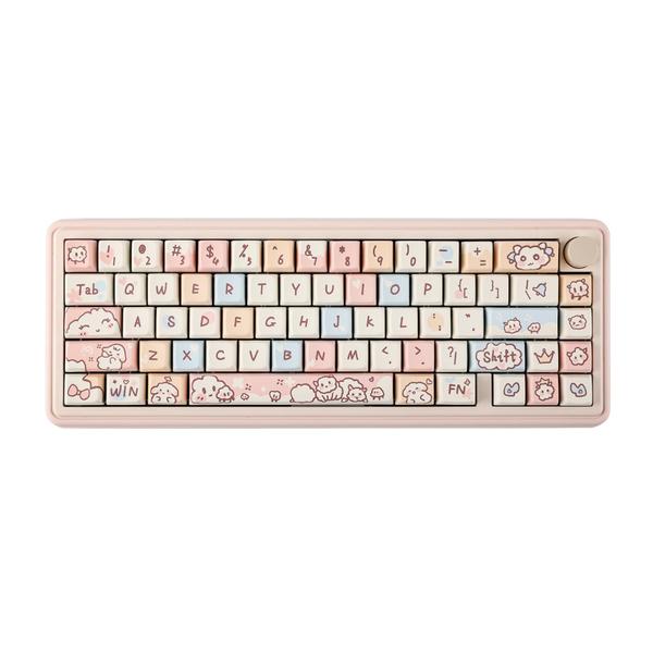 Imagem de Teclado mecânico EPOMAKER CIDOO Nebula 65% Rosa