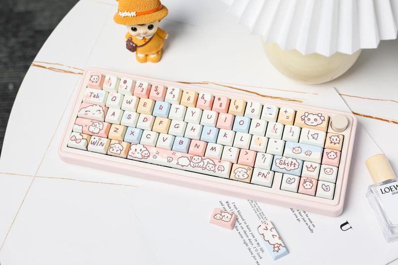 Teclado mecânico EPOMAKER CIDOO Nebula 65% Rosa Imagem de Teclado mecânico EPOMAKER CIDOO Nebula 65% Rosa