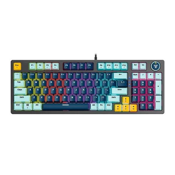 Imagem de Teclado Mecanico Fantech Atom96 Mizu Edition, RGB, Switch Vermelho, Navy Blue, MK890V2-NAB-RD