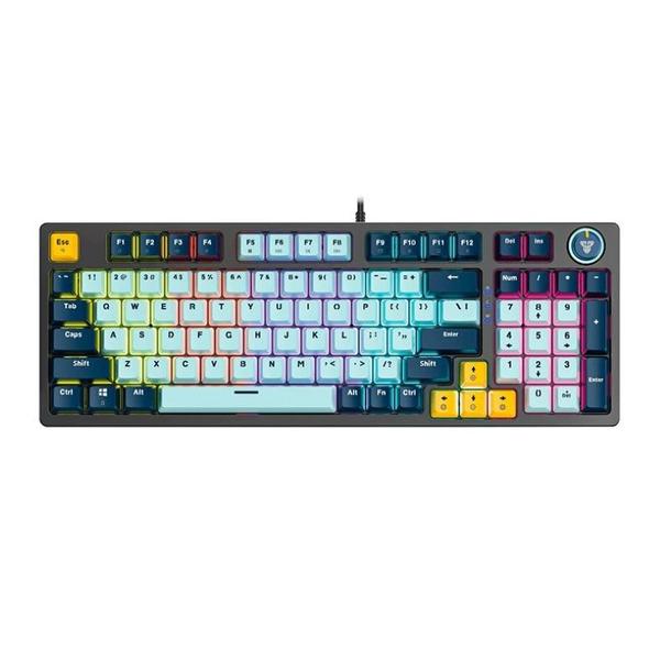 Imagem de Teclado Mecanico Fantech Atom96 Mizu Edition, RGB, Switch Vermelho, Sky Blue, MK890V2-SKB-RD