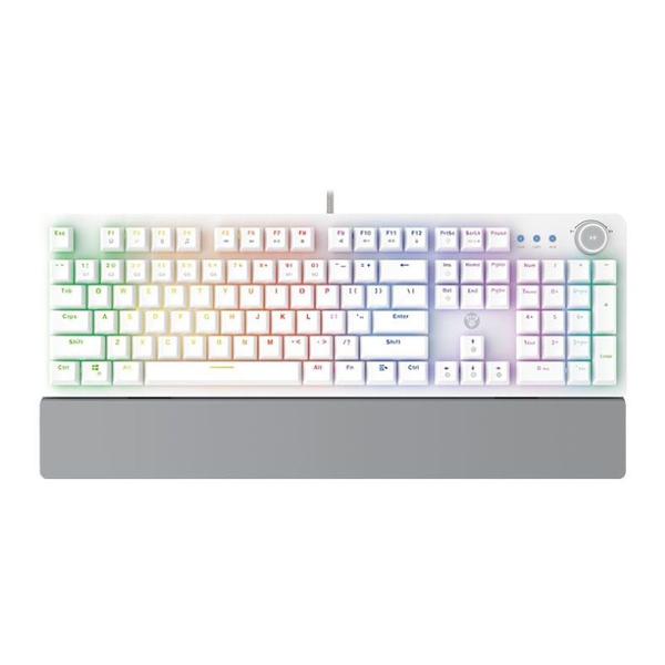 Imagem de Teclado Mecanico Fantech Maxpower MK853 V2, RGB, Switch Vermelho, Branco, MK853V2-WE-RD