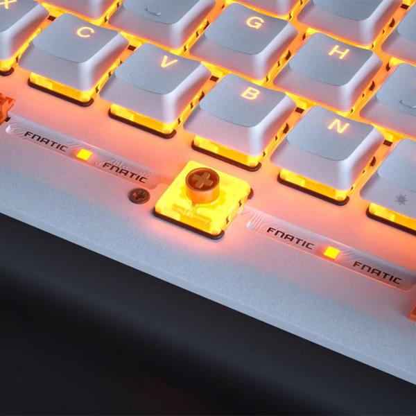 Imagem de Teclado Mecânico Fnatic Streak65 Low Profile Speed Branco