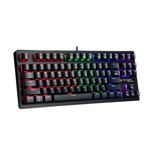 Imagem de Teclado Mecânico Gamer Bright Compact, LED, Switch Blue, US - GTC559