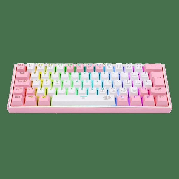 Imagem de Teclado Mecânico Gamer Compacto Redragon Fizz Sakura