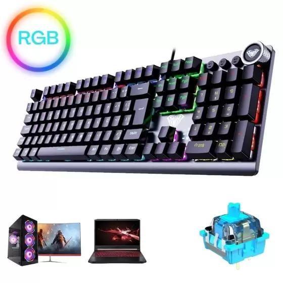 Imagem de Teclado mecanico gamer computador notebook