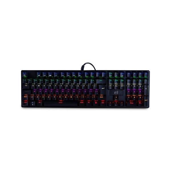 Imagem de Teclado Mecânico Gamer Dazz com Fio Iluminação RGB Modelo Rapid Fire Fps Pro ABNT2 com Cabo USB