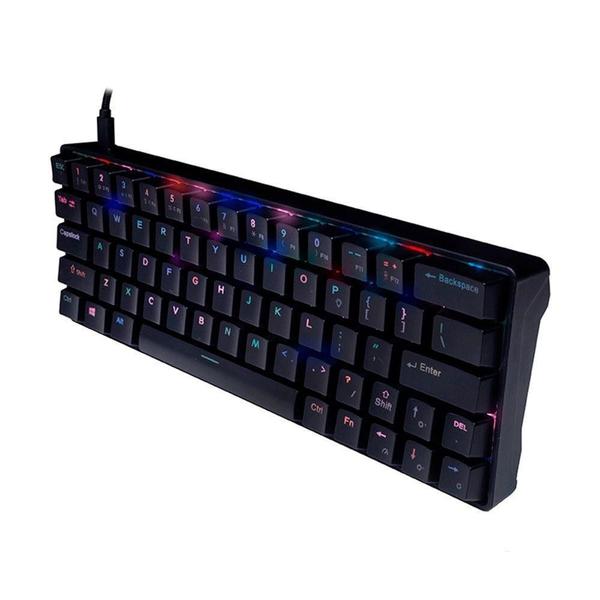 Imagem de Teclado Mecânico Gamer Dazz Mk-60 Rgb Switch Blue Us Com Fio