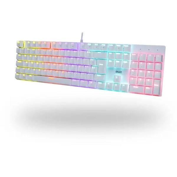 Imagem de Teclado Mecânico Gamer Dazz Orion Essential, RGB, Switch YH Blue, ABNT2, Branco