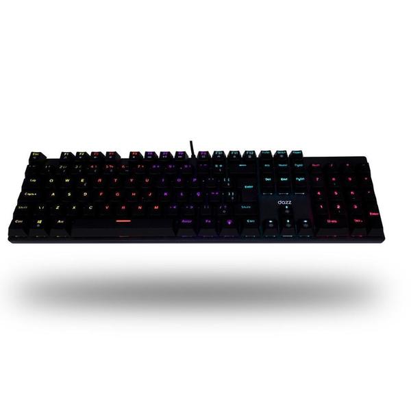 Imagem de Teclado Mecânico Gamer Dazz Orion Essential, RGB, Switch YH Blue, ABNT2, Preto - 62000130