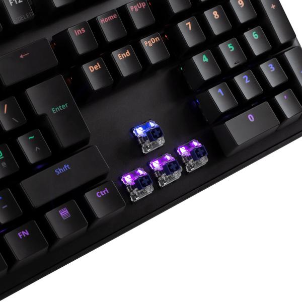 Imagem de Teclado Mecânico Gamer Dazz Predator, RGB, Switch LC Optical, ABNT2, Preto - 625309