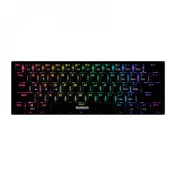 Imagem de Teclado Mecanico Gamer Gamdias Hermes E3 Rgb Switch Vermelho