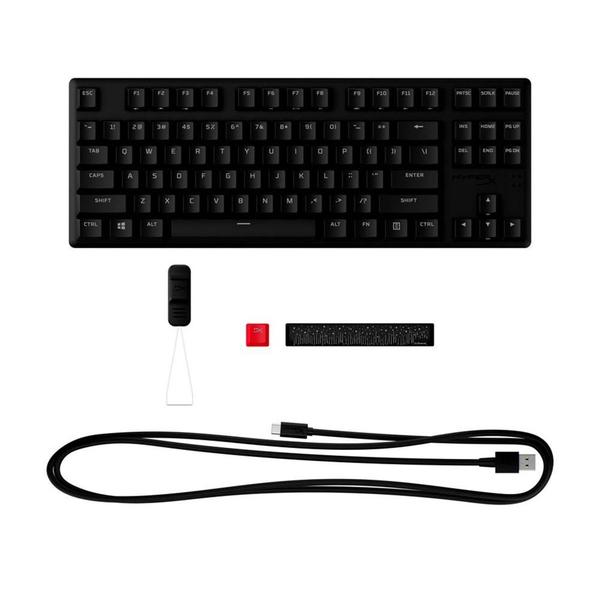 Imagem de Teclado Mecânico Gamer HyperX Alloy Origins Core PBT, RGB, Switch Red, 100% anti-ghosting e N-key rollover - 639N7AAAC4