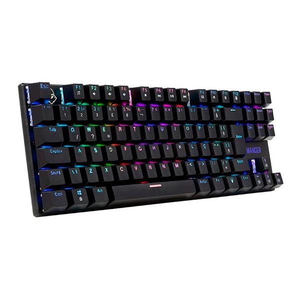 Imagem de Teclado Mecanico Gamer Mancer Ghoul MK2, RGB, ABNT2, Switch Huano Marrom, Preto, MCR-GHM2-RGB01BW