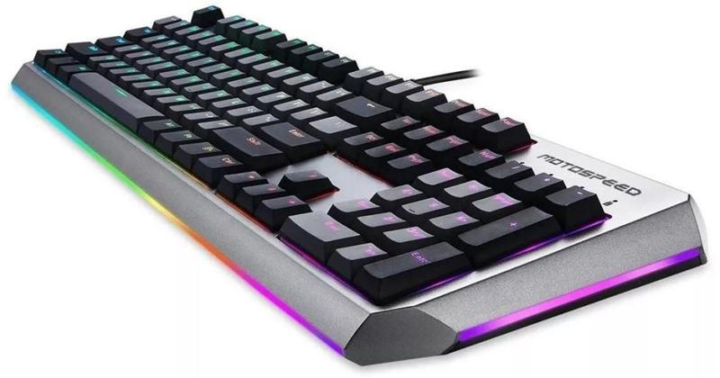 Imagem de Teclado Mecânico Gamer Motospeed Ck80 Switch Gold Rgb