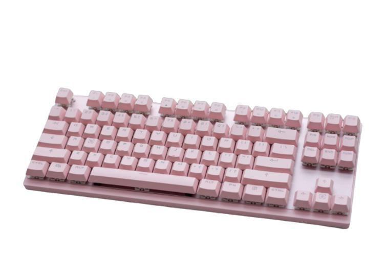 Imagem de Teclado Mecânico Gamer Motospeed Gk82 Rosa Switch Vermelho