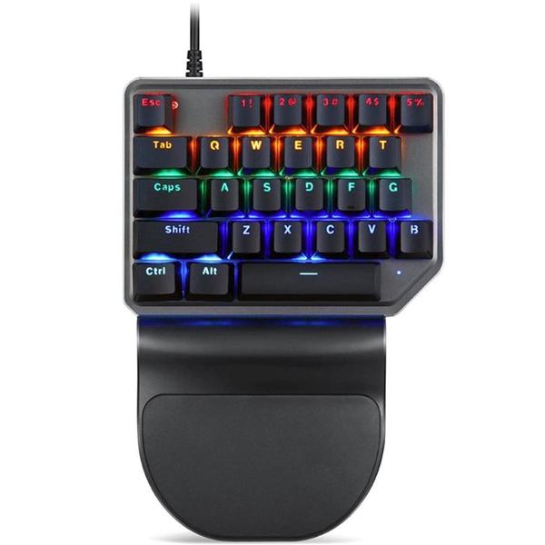 Imagem de Teclado Mecânico Gamer Motospeed K27 Game Pad, Rainbow, Switch Outemu Blue, US