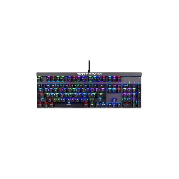 Imagem de Teclado Mecânico Gamer Motospeed RGB Outemu Switch Vermelho Preto - CK103BLACK