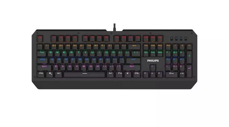 Imagem de Teclado Mecânico Gamer Philips Usb Led Rgb Luminoso 8413