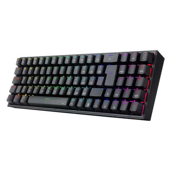 Imagem de Teclado mecanico gamer pollux rgb switch brown redragon k628-rgb-b preto