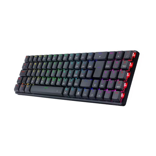 Imagem de Teclado Mecânico Gamer Redragon Ashe, RGB, Switch Red, N-Keys, ABNT2, Preto - K626-KB-B (PT-RED)