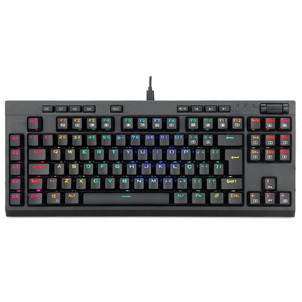 Imagem de Teclado Mecânico Gamer Redragon Broadsword RGB Pro Switch Óptico Azul