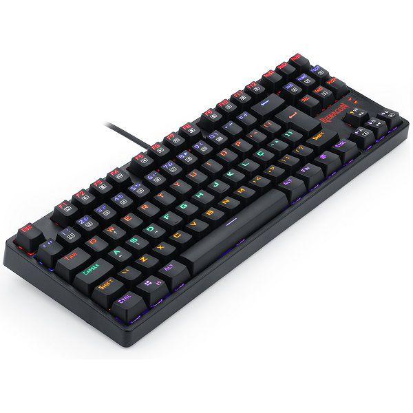 Imagem de Teclado Mecanico Gamer Redragon Daksa Preto Rainbow SWITCH RED K576R-1