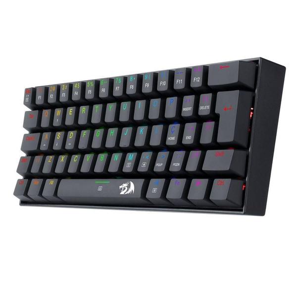 Imagem de Teclado Mecânico Gamer Redragon Dragonborn, Rgb, 60%, Switch