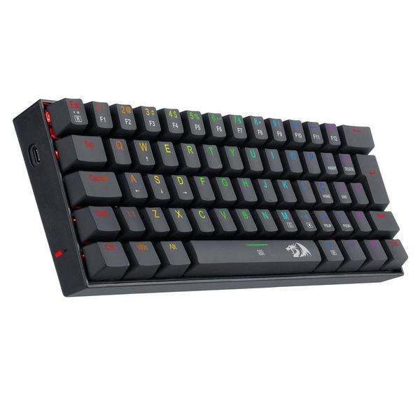 Imagem de Teclado Mecânico Gamer Redragon Dragonborn, Rgb, 60%, Switch