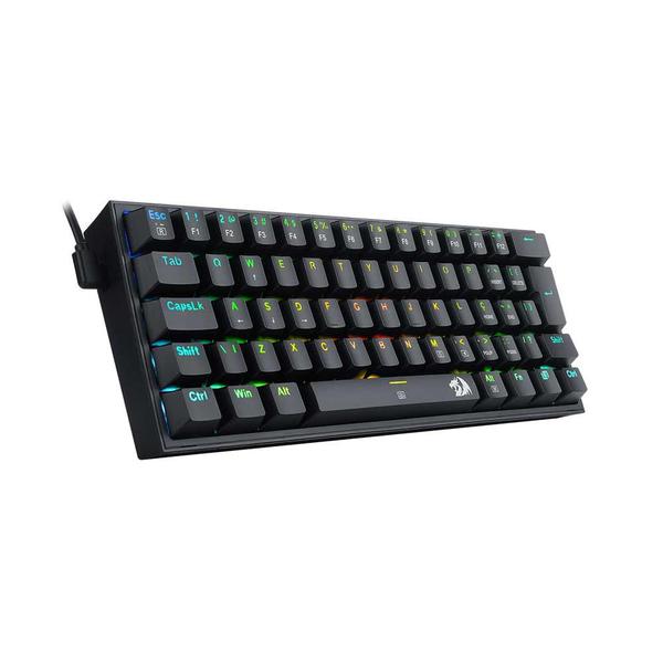 Imagem de Teclado Mecânico Gamer Redragon Fizz Pro RGB, Preto, Switch Brown, Layout 60%, ABNT2 - K616-RGB-B (PT-BROWN)