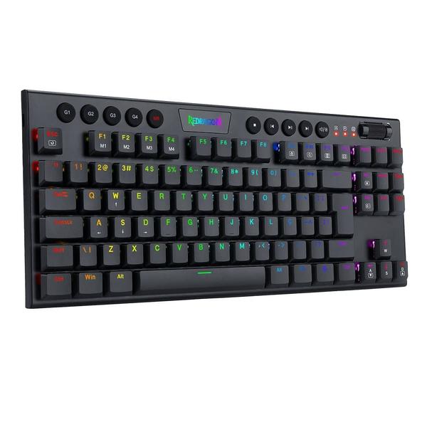 Imagem de Teclado Mecânico Gamer Redragon Horus TKL RGB USB ABNT2 - Preto