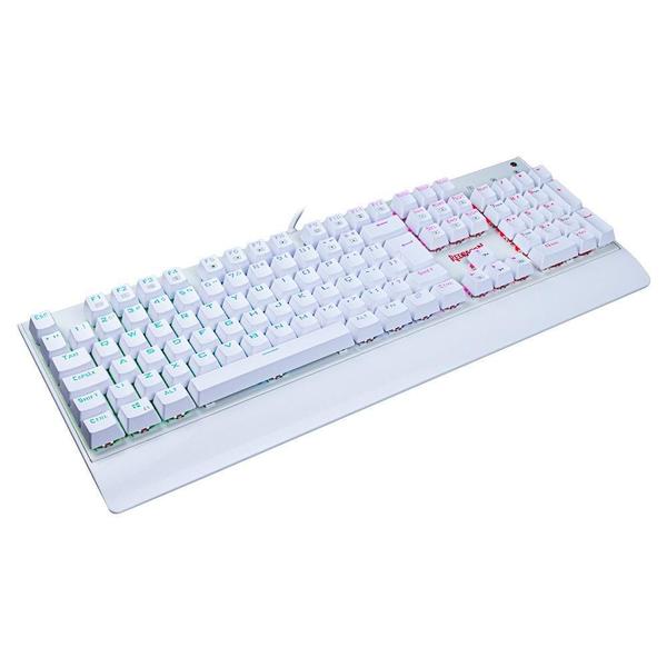 Imagem de Teclado Mecânico Gamer Redragon Kala K557W, RGB, Switch Outemu MK2 Brown, ABNT2, Branco - K557W-RGB (BROWN)