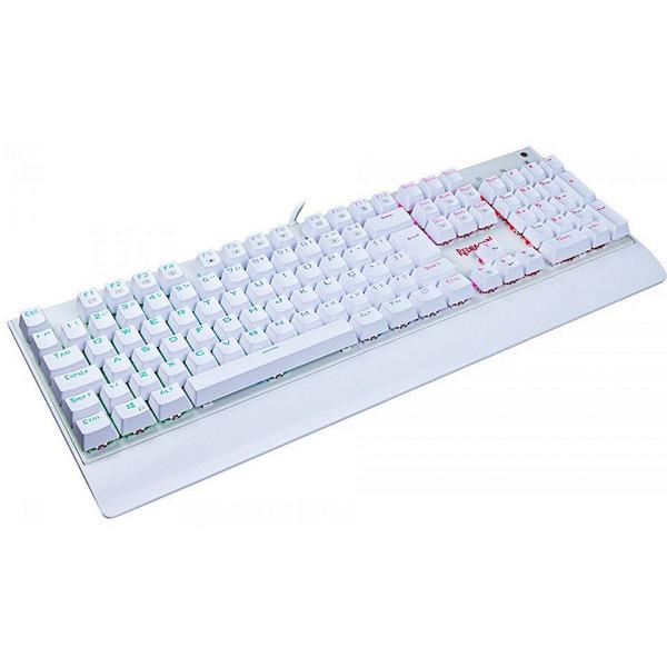 Imagem de Teclado Mecânico Gamer Redragon Kala, RGB, Switch Outemu Brown, ABNT2, Branco