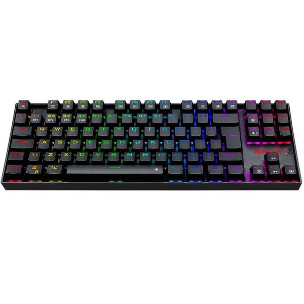 Imagem de Teclado Mecânico Gamer Redragon Kumara Pro RGB Switch Marrom Preto - K552RGB-BRS-B