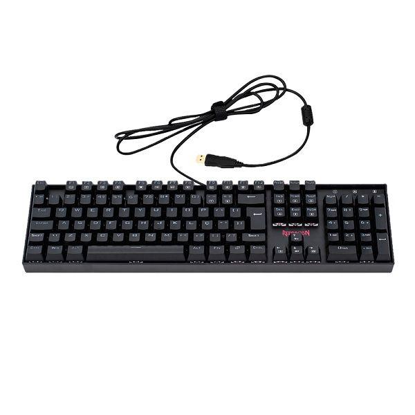 Imagem de Teclado Mecanico Gamer Redragon Mitra Preto SWITCH BROWN K551-1