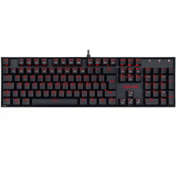 Imagem de Teclado Mecanico Gamer Redragon Mitra Preto SWITCH RED K551-1